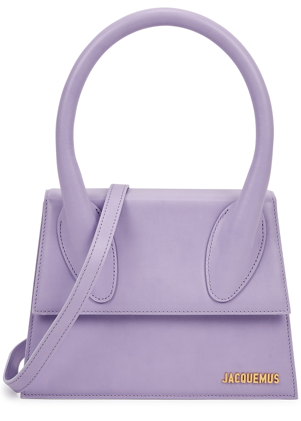 Jacquemus Le Grande Chiquito lilac leather top handle bag