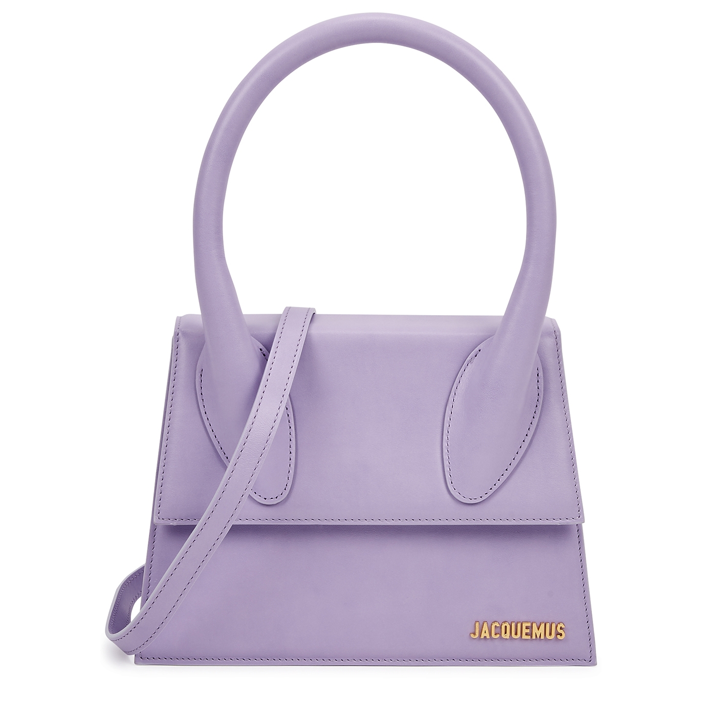Jacquemus Le Grande Chiquito Lilac Leather Top Handle Bag