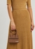 Le Chiquito Noued brown suede top handle bag - Jacquemus