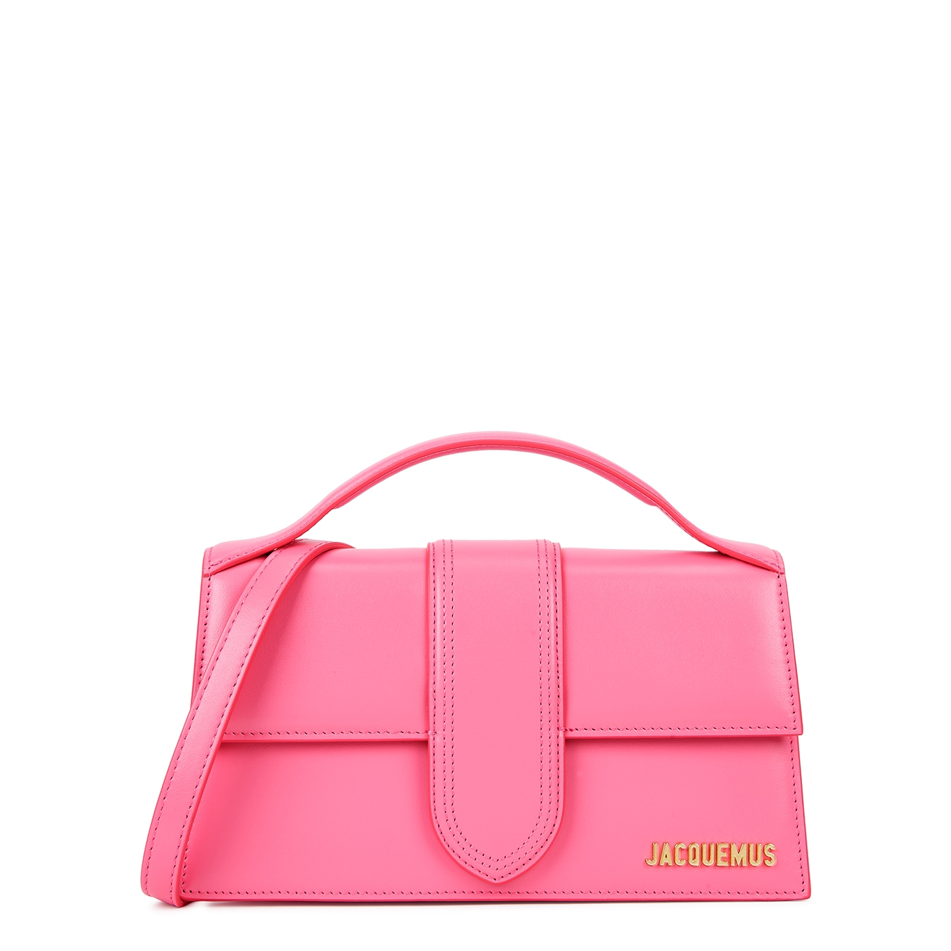 Jacquemus Le Grande Bambino Pink Leather Top Handle Bag