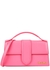 Le Grande Bambino pink leather top handle bag - Jacquemus