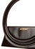Le Sac Rond dark brown leather top handle bag - Jacquemus