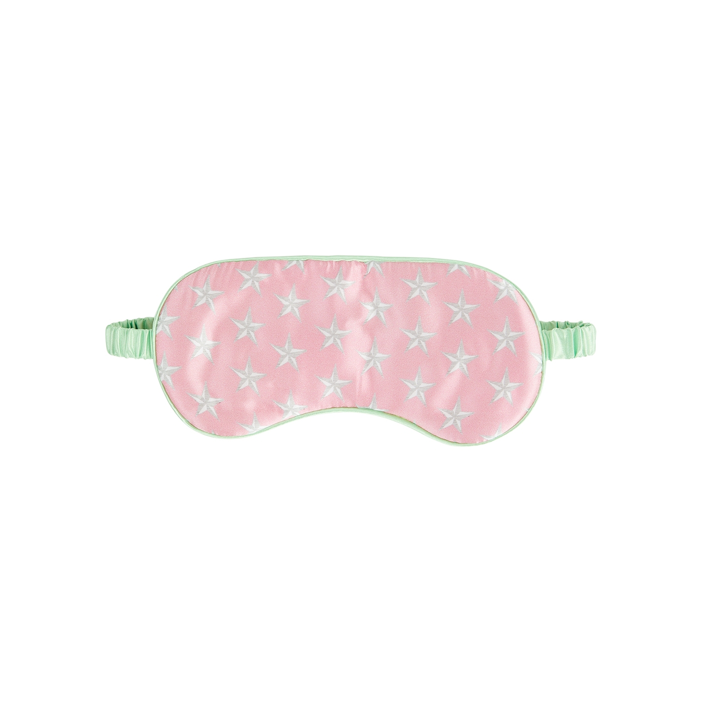 Jessica Russell Flint Pink Printed Silk Eye Mask - One Size