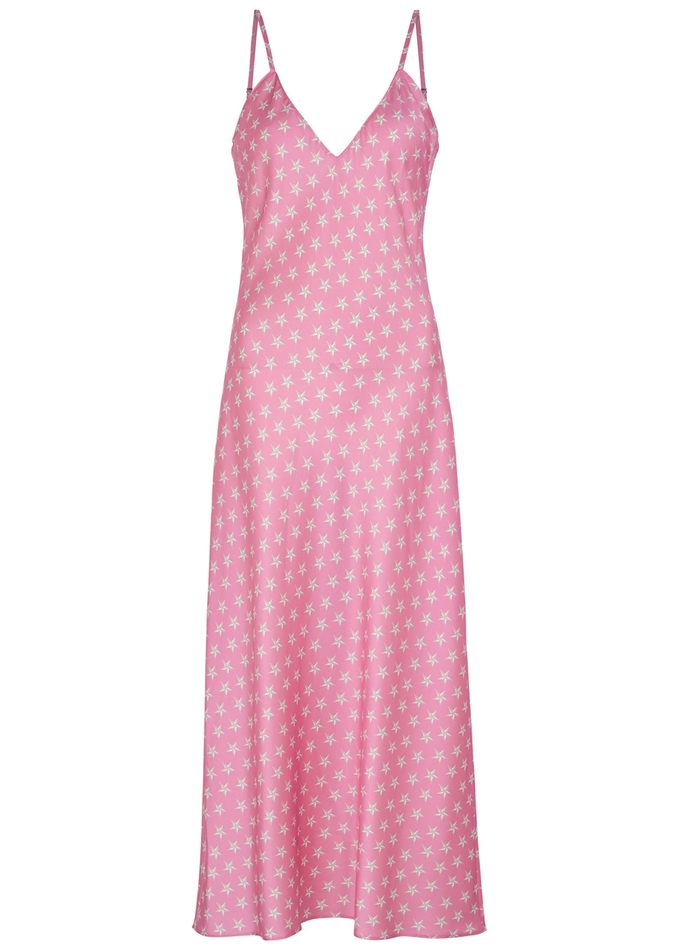 Jessica Russell Flint Lucy's Blushing Stars pink stretch-silk ...
