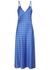 Sleepy Suzanne blue stretch-silk nightdress - Jessica Russell Flint