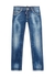 KIDS Cool Guy blue distressed stretch-denim jeans - Dsquared2