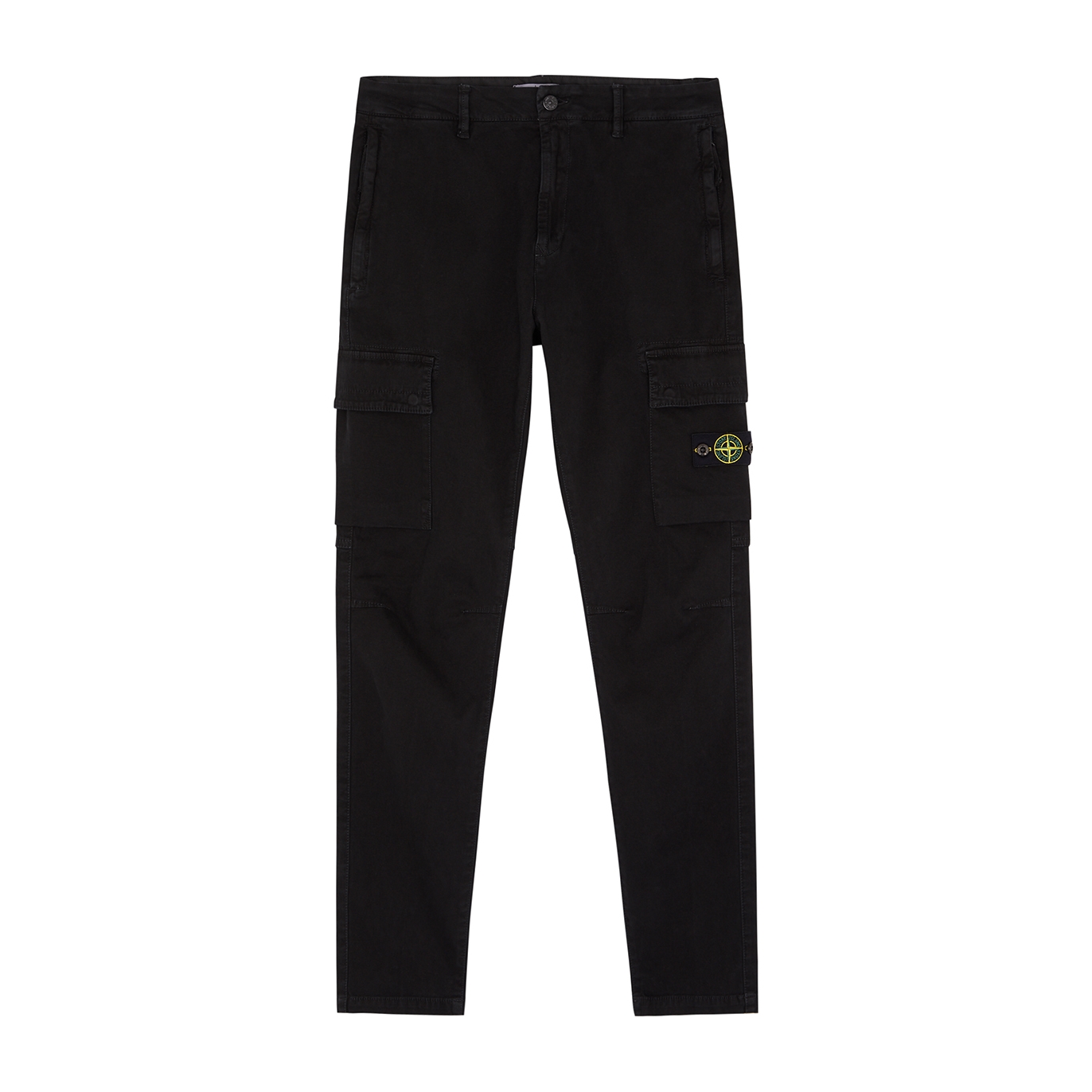Stone Island Kids Black Stretch-cotton Cargo Trousers (10-12 Years) - 10 Years