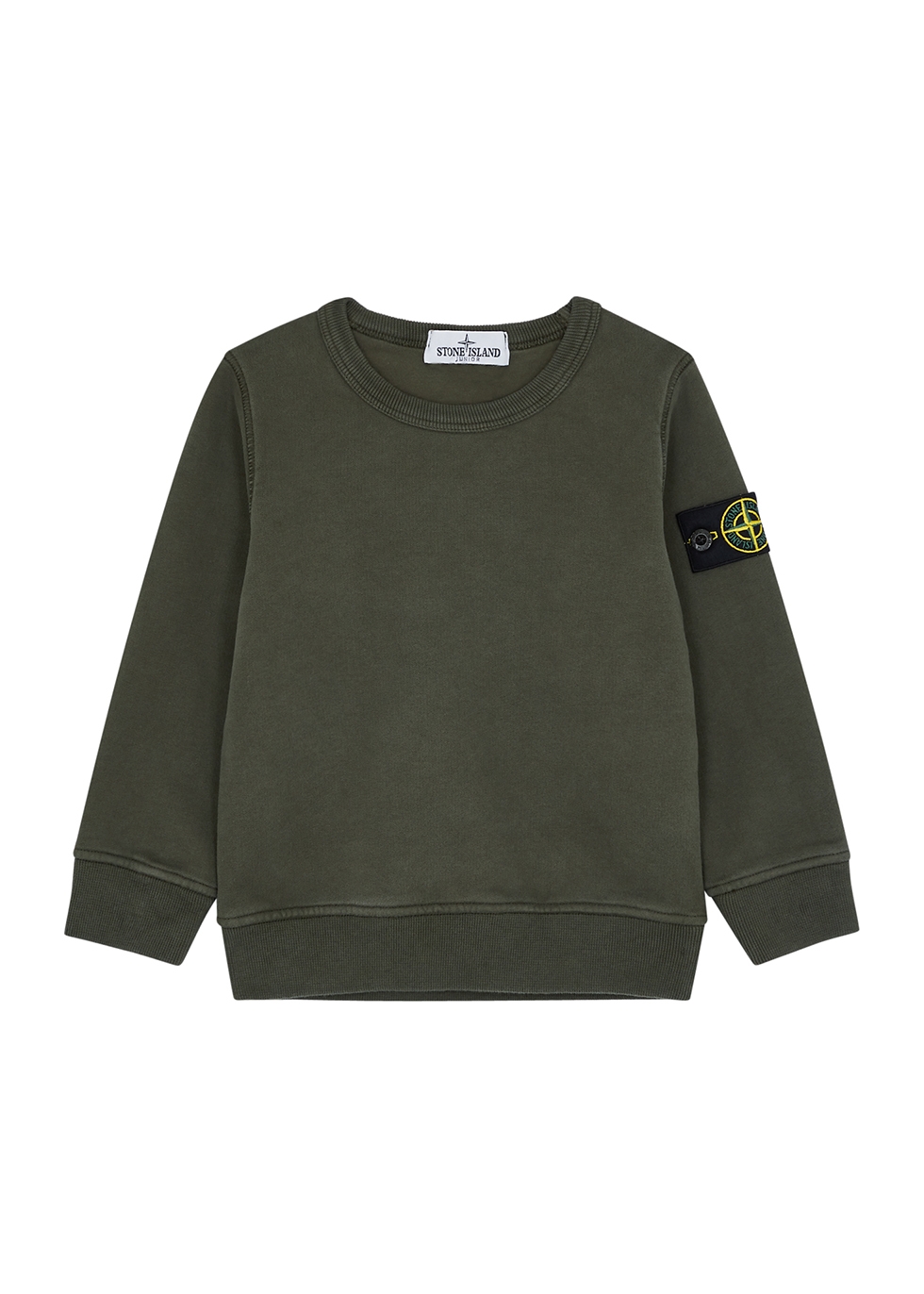 Stone Island KIDS Green cotton sweatshirt (2-4 years) - Harvey Nichols