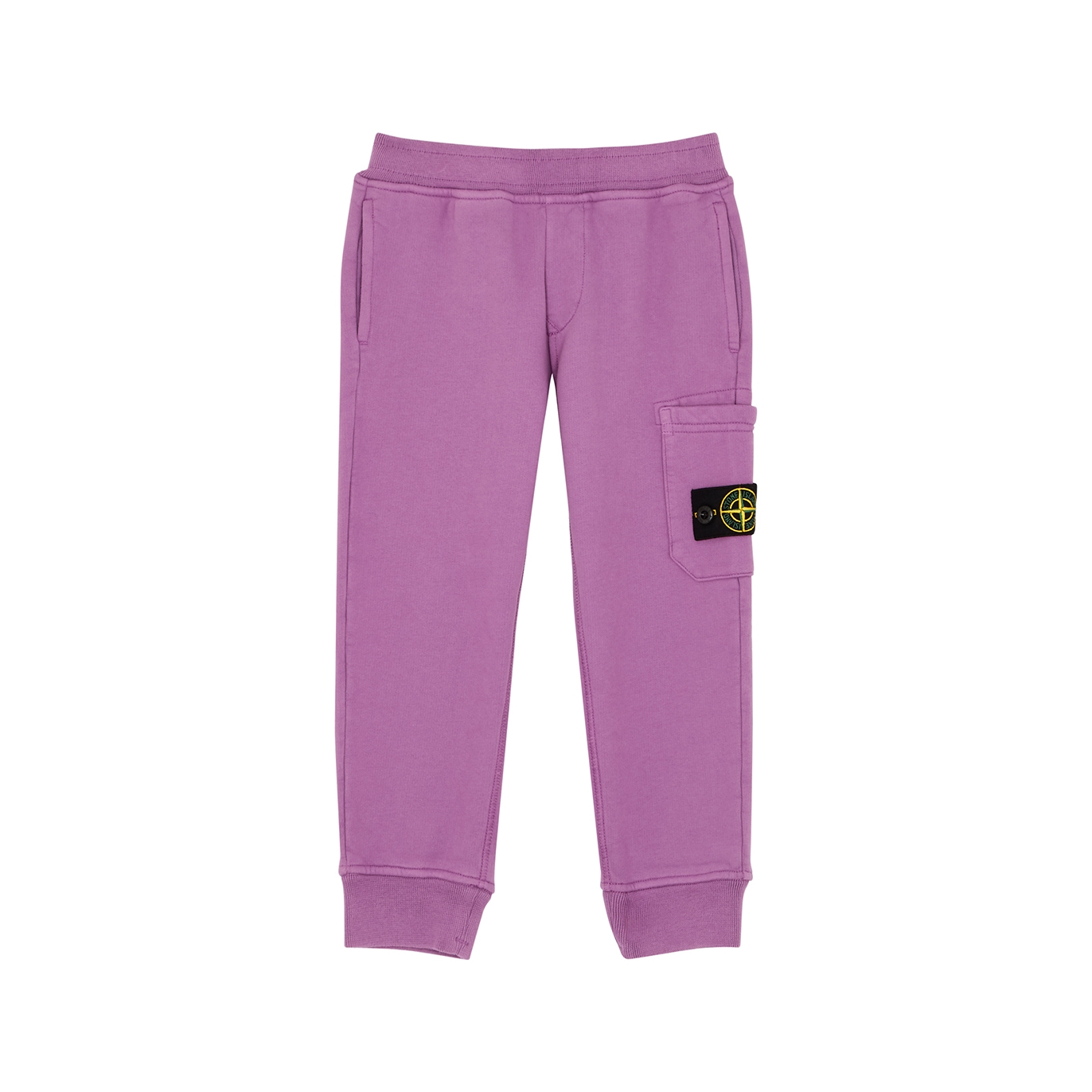 Stone Island Kids Purple Cotton Sweatpants (2-4 Years) - Fuchsia