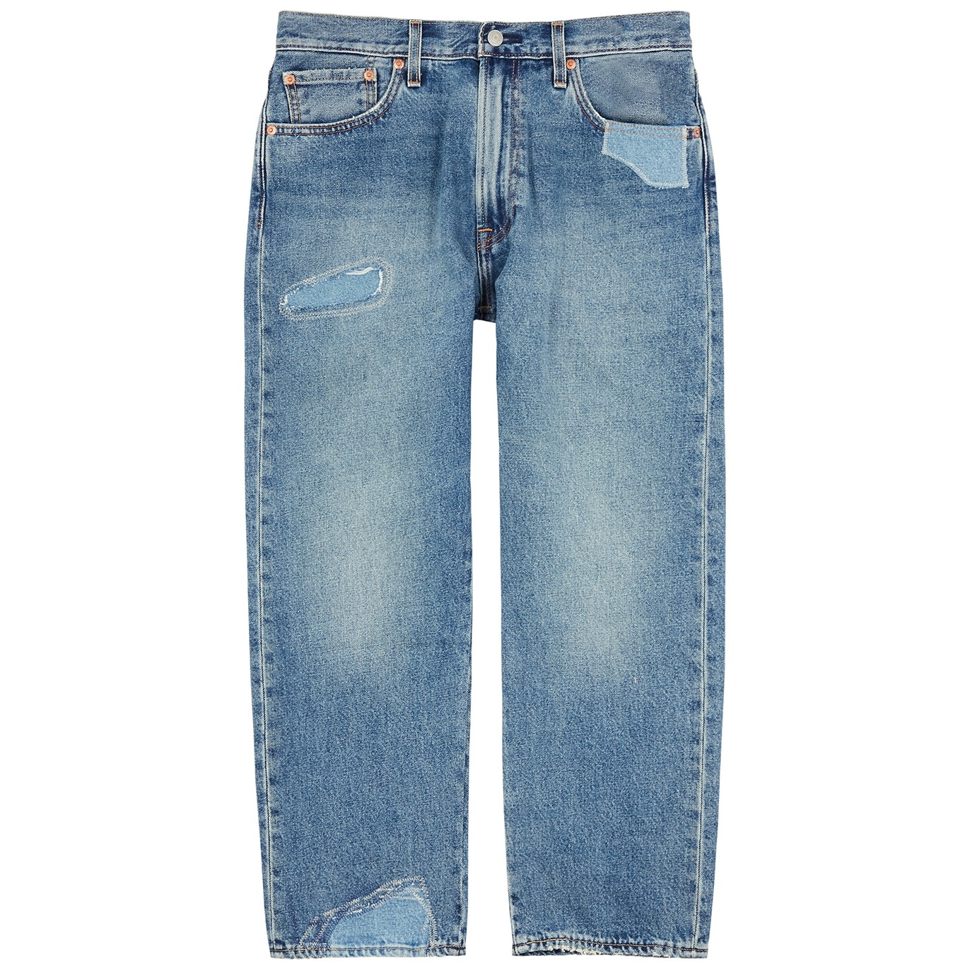 Levi's 551"Z Blue Cropped Straight-leg Jeans