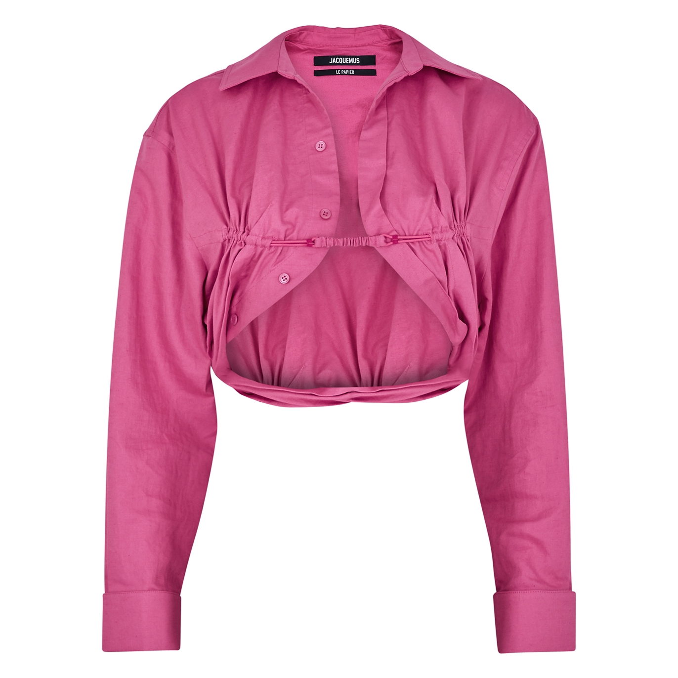 Jacquemus La Chemise Machou Pink Cotton-blend Shirt