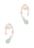 Pearl and resin-embellished drop earrings - Completedworks