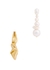 Mismatched pearl and gold vermeil drop earrings - Completedworks