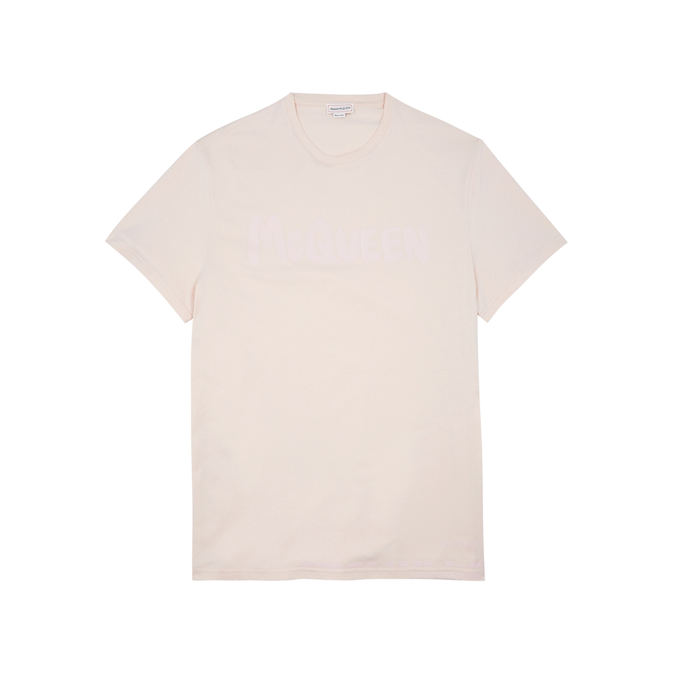 Alexander McQueen Blush Logo-print Cotton T-shirt - Light Pink - XL