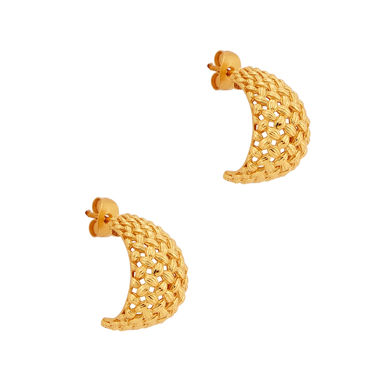 Daphine Kelly 18kt Gold-plated Hoop Earrings