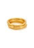 Moune 18kt gold-plated stacking rings - set of three - Daphine