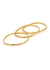 Moune 18kt gold-plated bracelets - set of three - Daphine