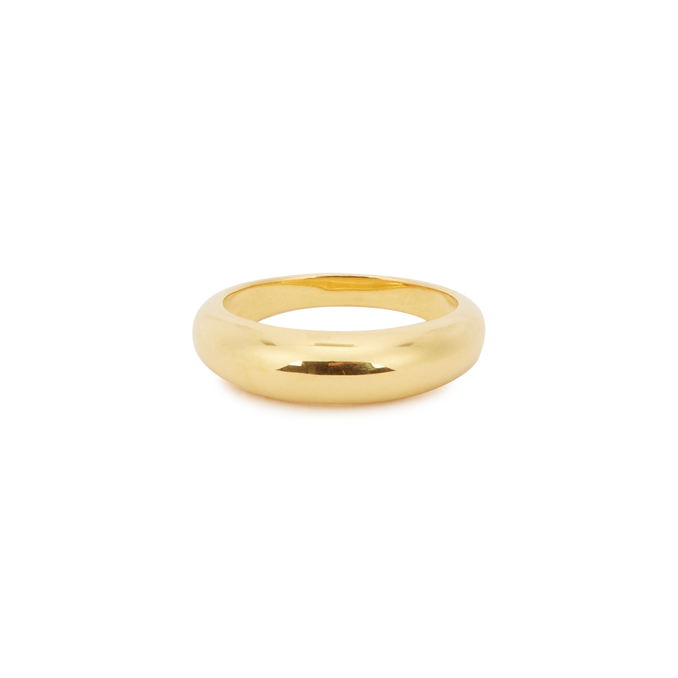 Daphine Oli Thin 18kt Gold-plated Ring - O