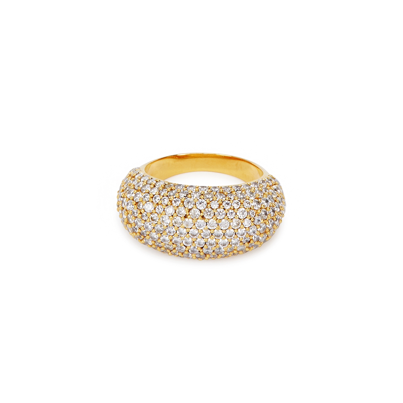 Daphine Christy Embellished 18kt Gold-plated Ring - Crystal - O