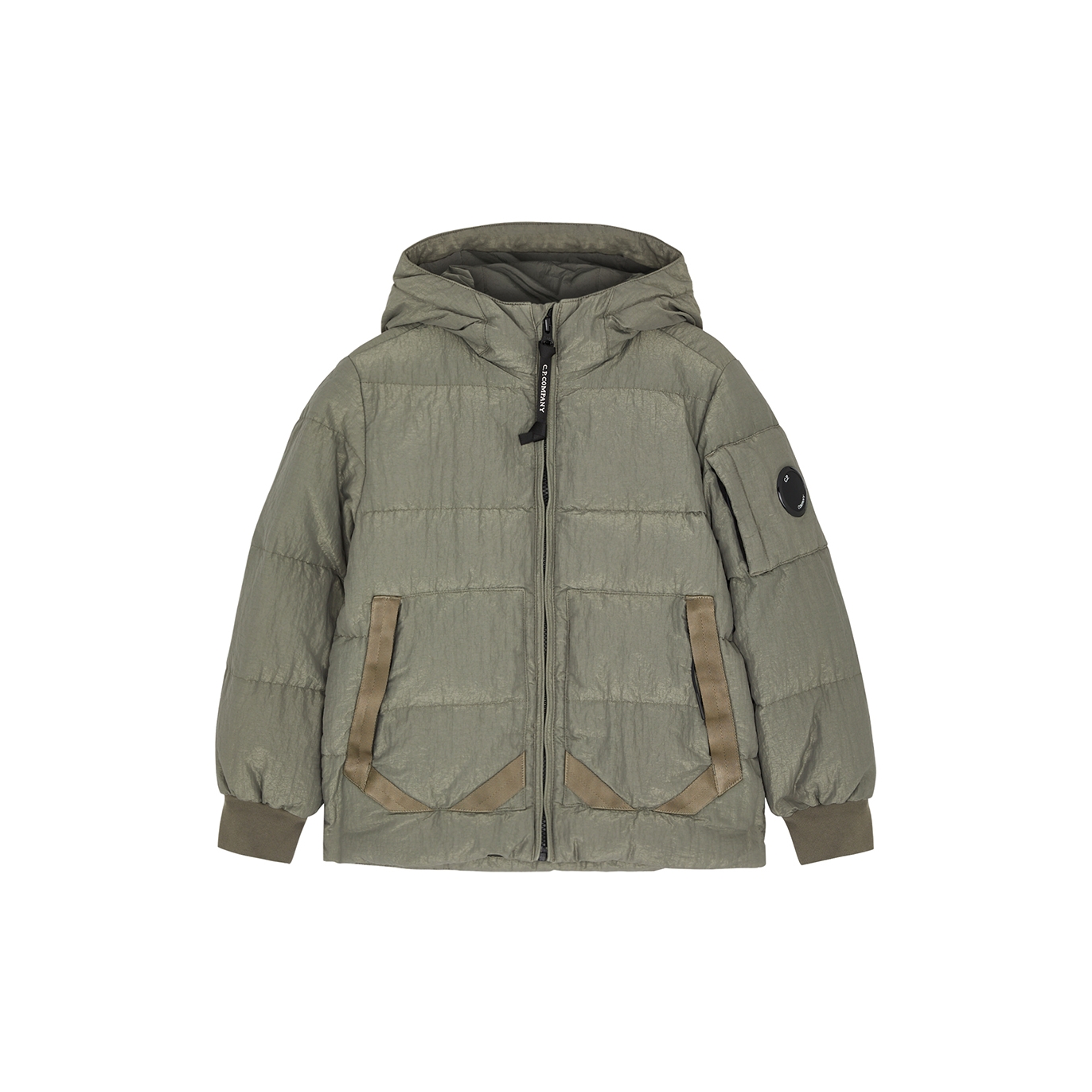 C.P. COMPANY KIDS QUILTED HOODED SHELL JACKET (4-6 YEARS)
