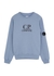 KIDS Blue logo cotton sweatshirt (8-10 years) - C.P. Company