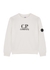 KIDS White logo cotton sweatshirt (8-10 years) - C.P. Company