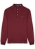 Burgundy mélange logo cotton polo shirt - Polo Ralph Lauren
