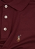 Burgundy mélange logo cotton polo shirt - Polo Ralph Lauren