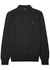 Grey mélange logo-embroidered wool polo jumper - Polo Ralph Lauren