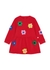 KIDS Red floral-appliquéd cotton dress - Stella McCartney