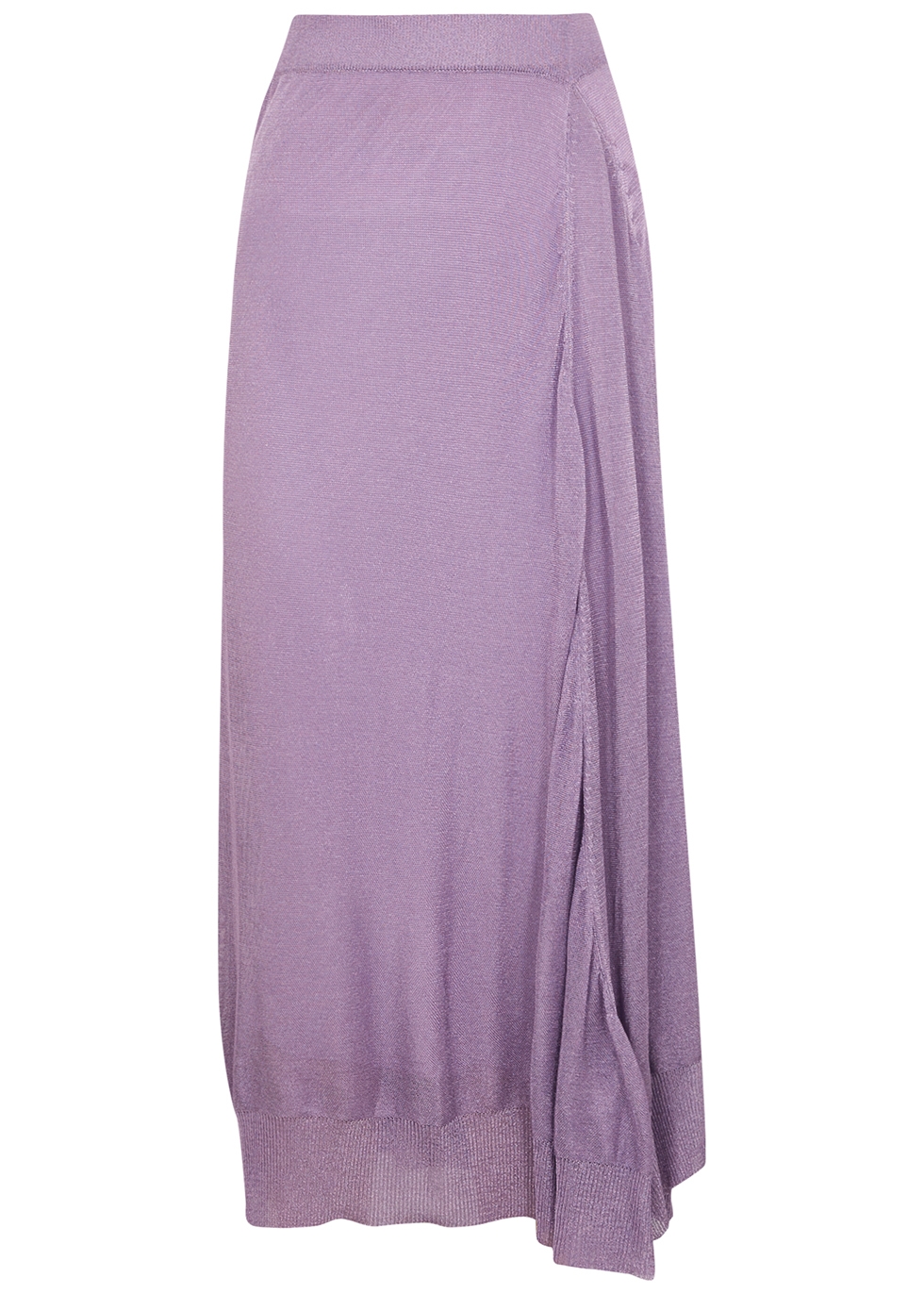THE ROW Girela lilac metallic-weave mesh skirt - Harvey Nichols