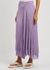 Girela lilac metallic-weave mesh skirt - THE ROW