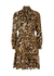 Leopard-print silk crepe de chine dress - Boutique Moschino