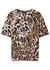 Leopard-print cotton T-shirt - Boutique Moschino