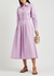Eleanor pink cotton-poplin maxi dress - Tory Burch