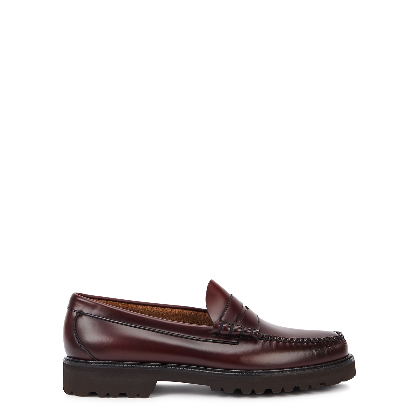 G.H Bass & Co Weejuns 90 Larson Burgundy Leather Loafers - 10