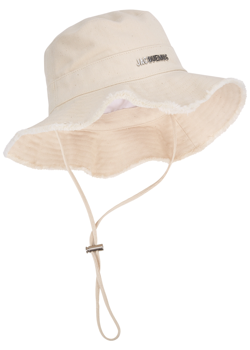 Le Bob Artichaut off-white canvas bucket hat