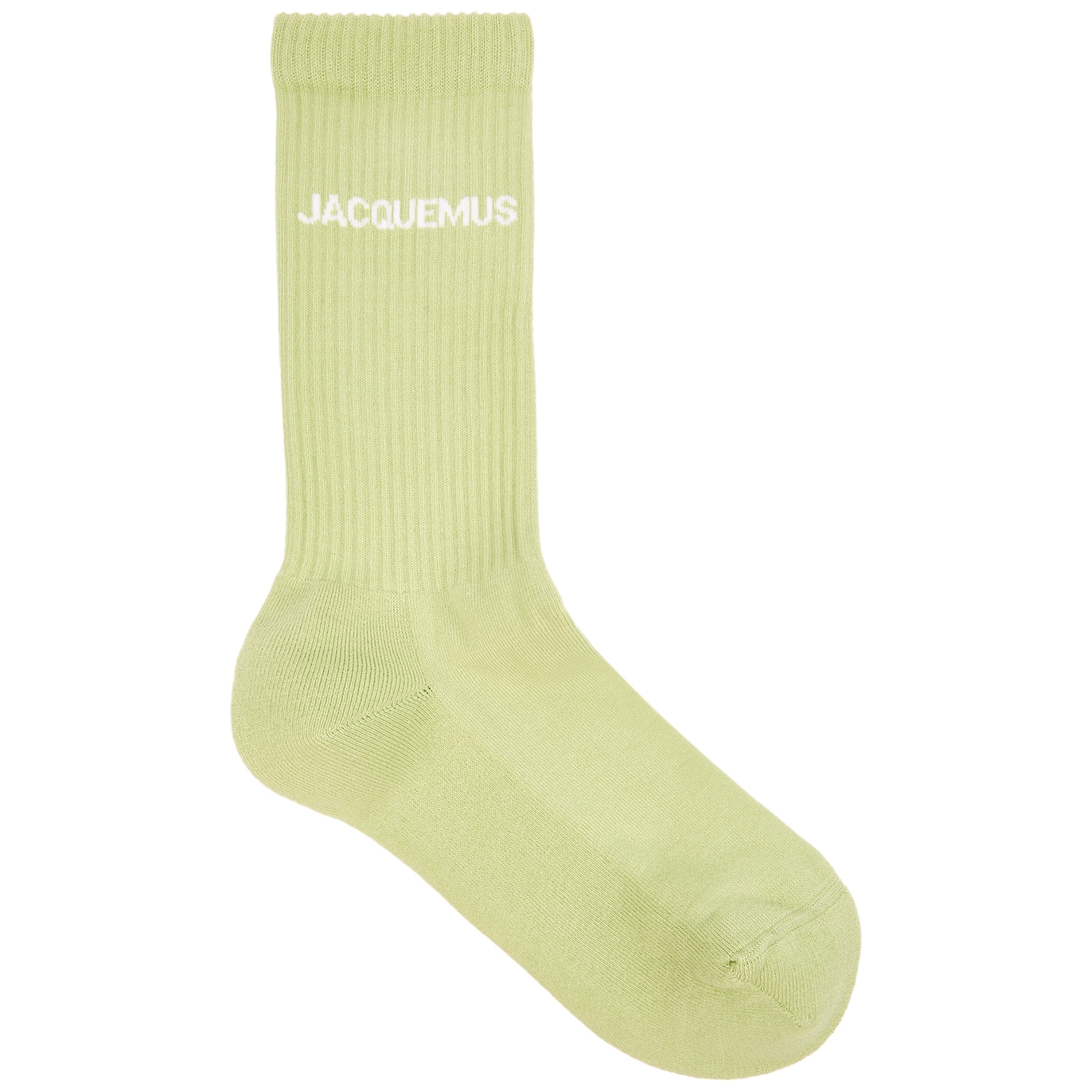 Jacquemus Les Chaussettes Green Logo Cotton-blend Socks