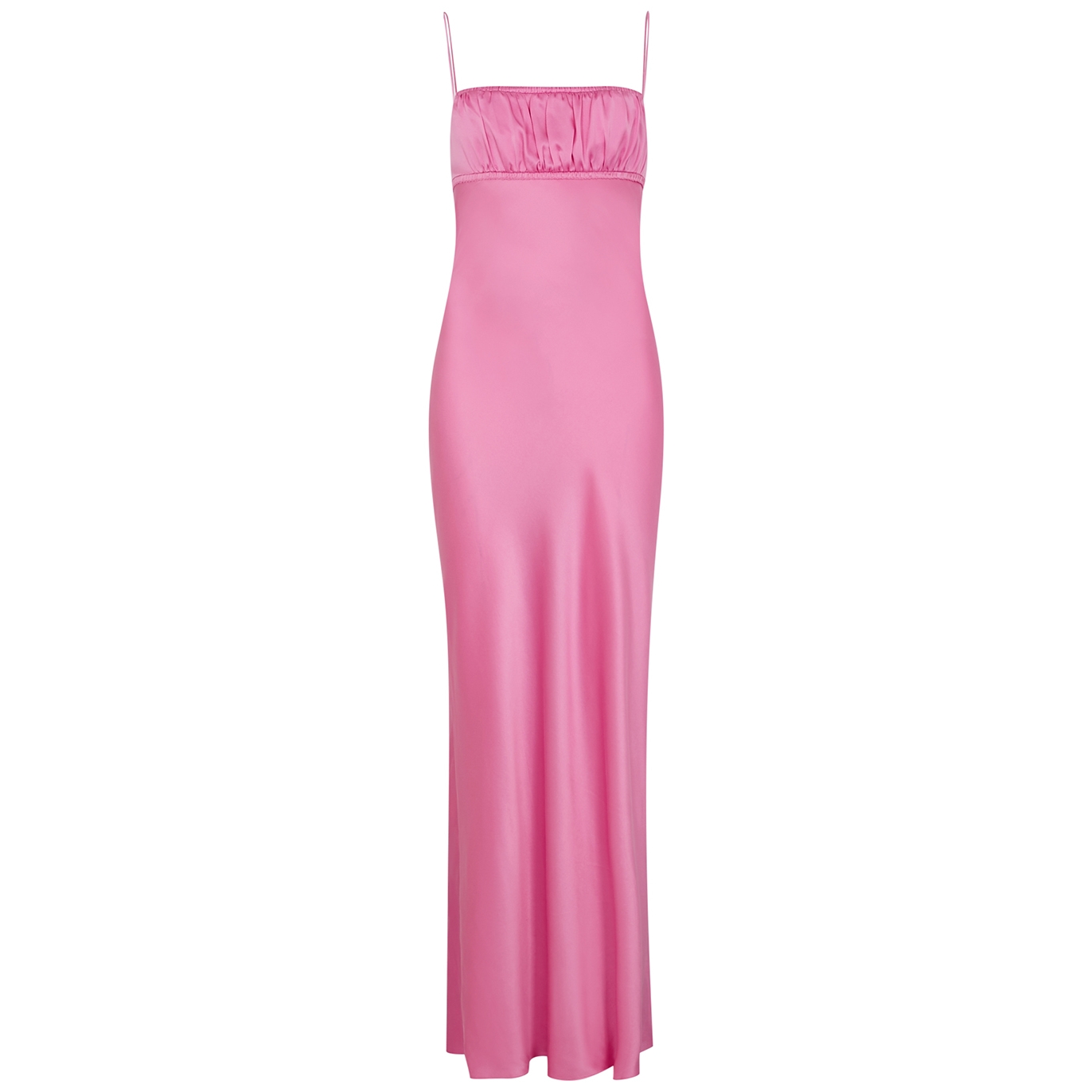 Bec & Bridge Amber Pink Silk-satin Maxi Dress - Light Pink - 12