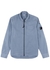 Blue cotton gabardine overshirt - C.P. Company