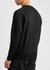 Diagonal Raised black cotton sweatshirt - C.P. Company