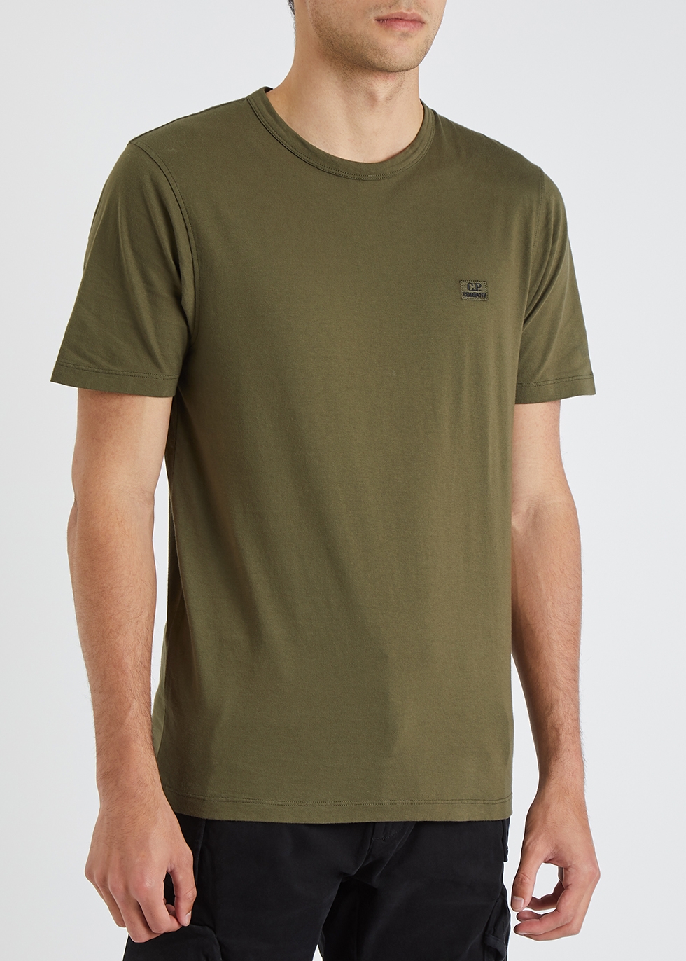 C.P Company T-shirts Company Cotton T-shirt in Military Green Green for Men Mens T-shirts C.P 