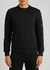 Black cotton sweatshirt - C.P. Company