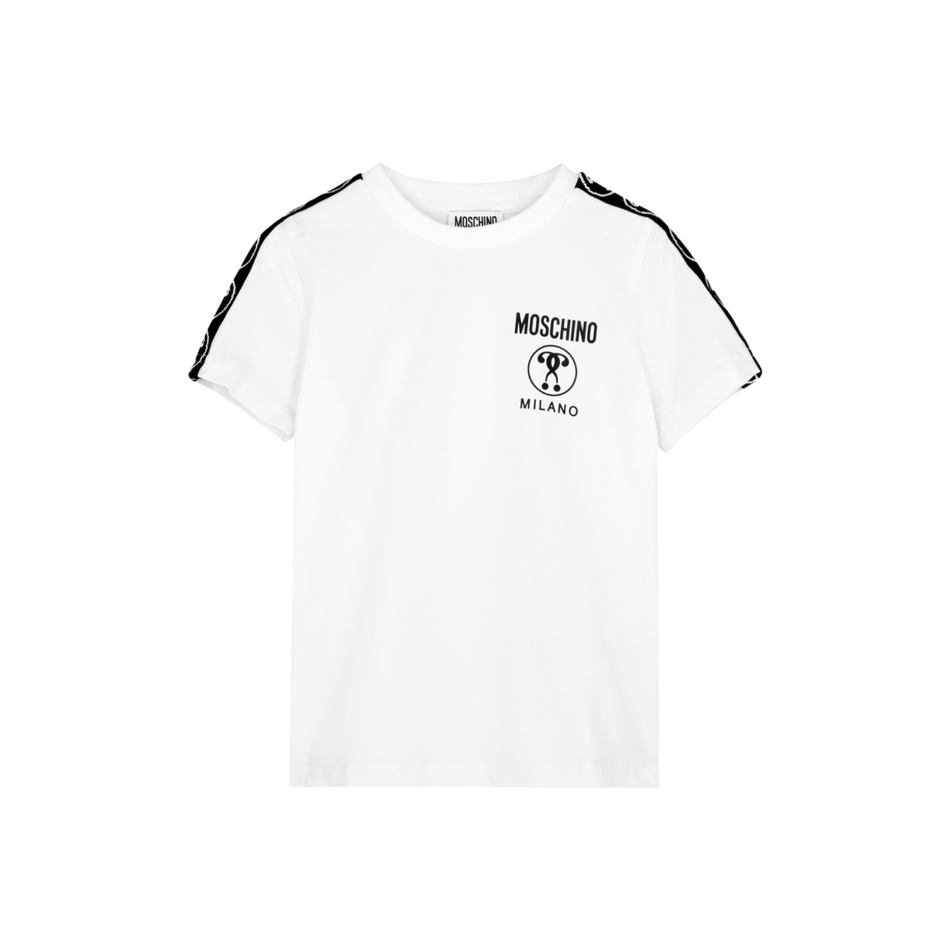 Moschino Kids Milano White Logo Stretch-cotton T-shirt (4-8 Years)
