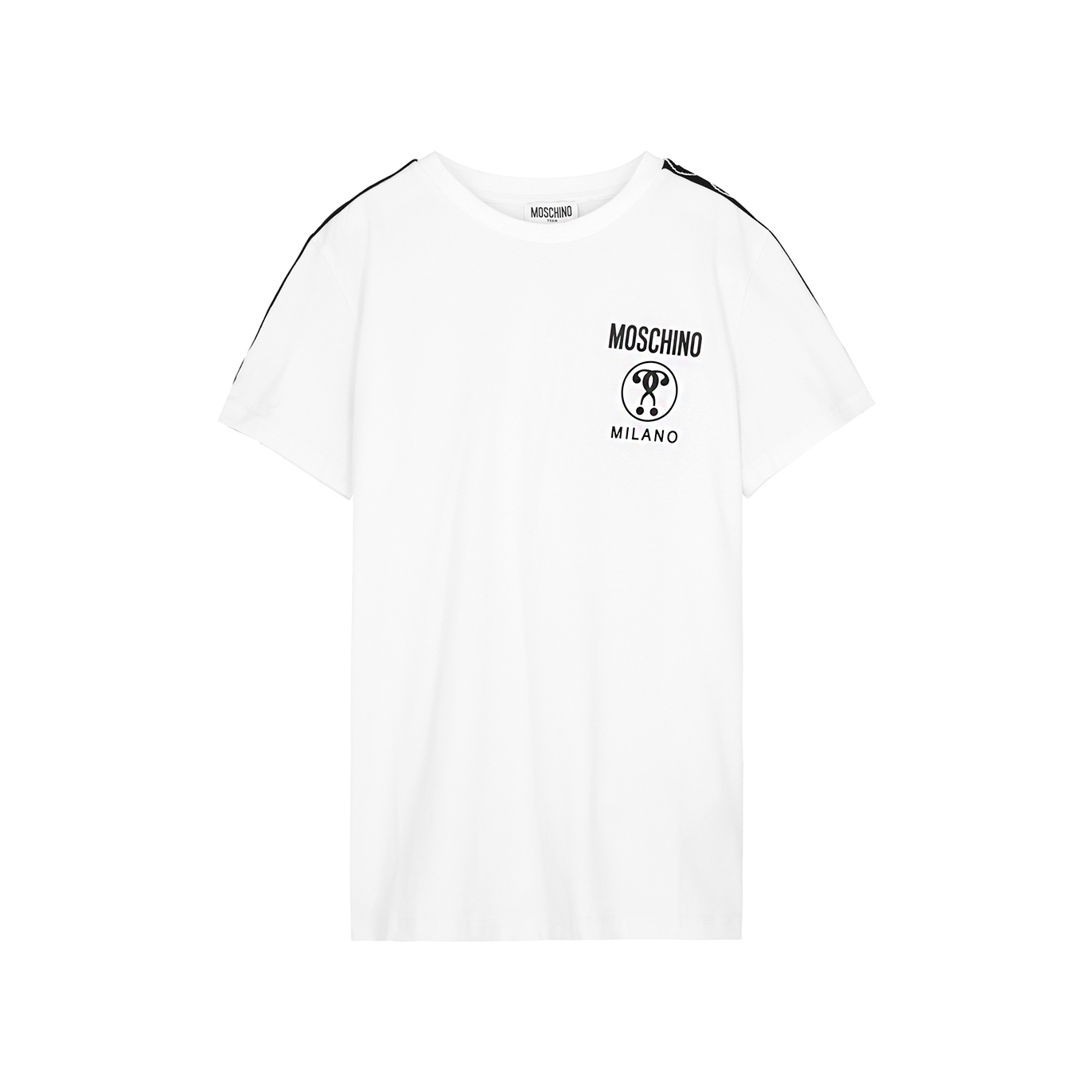 Moschino Kids Milano White Logo Stretch-cotton T-shirt (10-14 Years)