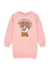 KIDS Pink stretch-cotton sweatshirt dress (4-8 years) - MOSCHINO