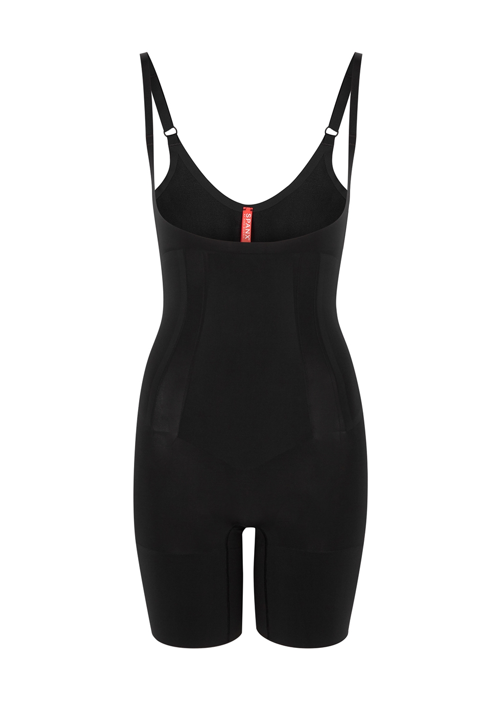 oncore open-bust mid-thigh bodysuit