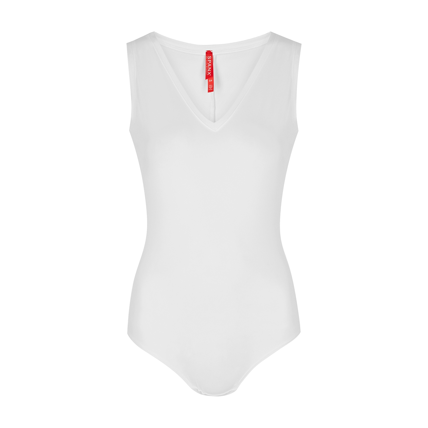 Spanx Suit Yourself White Stretch-jersey Bodysuit - L