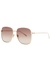 Oversized sunglasses and charms set - Gucci