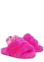 KIDS Fluff Yeah pink shearling sliders (IT22-IT29) - UGG